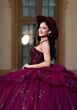 Mori Lee 4080056 Carlotta Tulle Ruffle Peplum Sweet 16 Gown