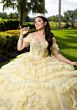 Mori Lee 4080058 Colette Ruffle Tulle Skirt Corset Vestido XV