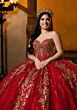 Mori Lee 4080059 Camilla Sheer Side Gauntlet Sleeve Tulle Vestido XV