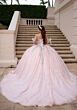 Mori Lee 4080060 Ceci Back Bow Sequin Tulle Sheer Side Vestido XV