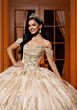 Mori Lee 4080061 Cora Glitter Tulle Basque Waist Quince AÒos Dress