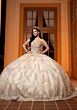 Mori Lee 4080061 Cora Glitter Tulle Basque Waist Quince AÒos Dress