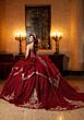 Mori Lee 4080062 Chloe Tulle Topper Corset Bodice Quince AÒos Dress