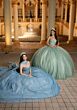 Mori Lee 4080063 Crista Sheer Corset Bodice Green Quince AÒos Dress