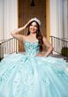 Mori Lee 4080064 Cristina Beaded Organza Ruffle Skirt XV AÒos Dress