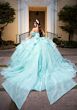 Mori Lee 4080064 Cristina Beaded Organza Ruffle Skirt XV AÒos Dress