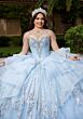 Mori Lee 4080065 Corine Strapless Beaded Bodice Tulle XV AÒos Dress