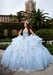 Mori Lee 4080065 Corine Strapless Beaded Bodice Tulle XV AÒos Dress