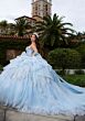 Mori Lee 4080065 Corine Strapless Beaded Bodice Tulle XV AÒos Dress