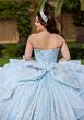 Mori Lee 4080065 Corine Strapless Beaded Bodice Tulle XV AÒos Dress