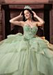Mori Lee 4080066 Clemente Tiered Skirt Sage Silver XV AÒos Dress