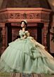Mori Lee 4080066 Clemente Tiered Skirt Sage Silver XV AÒos Dress