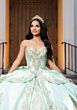 Mori Lee 4080067 Cyra Satin Sweetheart Neck Back Bow XV AÒos Dress