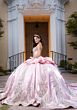 Mori Lee 4080067 Cyra Satin Sweetheart Neck Back Bow XV AÒos Dress