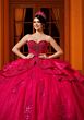Mori Lee 4080068 Clarissa Flutter Sleeve Organza XV AÒos Dress