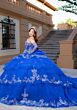 Mori Lee 4080070 Carina Strapless Tulle Gauntlet Sleeve XV AÒos Dress