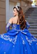 Mori Lee 4080070 Carina Strapless Tulle Gauntlet Sleeve XV AÒos Dress