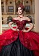Mori Lee 4080000 Beatriz 2-Way Skirt Illusion Side Quince Dress