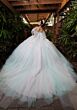 Mori Lee 4080001 Blake Sheer Bodice Floral Applique Quince Dress