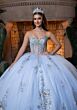 Mori Lee 4080004 Bianca Detachable Hanging Sleeve Back Bow Quince Gown
