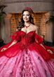 Mori Lee 4080005 Bliss Ruffle Sleeve Basque Waist Quince Gown