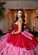 Mori Lee 4080005 Bliss Ruffle Sleeve Basque Waist Quince Gown