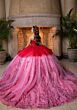 Mori Lee 4080005 Bliss Ruffle Sleeve Basque Waist Quince Gown