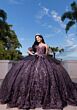 Mori Lee 4080005 Bliss Ruffle Sleeve Basque Waist Quince Gown