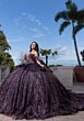 Mori Lee 4080005 Bliss Ruffle Sleeve Basque Waist Quince Gown