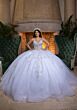 Mori Lee 4080008 Brenda Strapless Oversized Bow Quince Gown