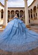 Mori Lee 4080010 Britney Tiered Skirt Sheer Side Quinceanera Dress