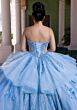 Mori Lee 4080010 Britney Tiered Skirt Sheer Side Quinceanera Dress