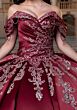 Mori Lee 4080011 Bree Pleated Satin Off The Shoulder Quinceanera Dress