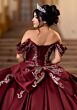 Mori Lee 4080011 Bree Pleated Satin Off The Shoulder Quinceanera Dress