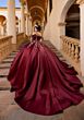 Mori Lee 4080011 Bree Pleated Satin Off The Shoulder Quinceanera Dress