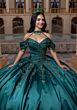 Mori Lee 4080011 Bree Pleated Satin Off The Shoulder Quinceanera Dress