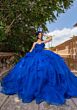 Mori Lee 4080012 Berlyn Illusion Neck Floral Applique Quinceanera Gown