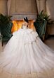 Mori Lee 4080014 Bella Pick-Up Skirt Ruffle Sleeve Quinceanera Dress