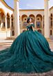 Mori Lee 4080015 Bobbi Ruffle Off The Shoulder Quinceanera Gown