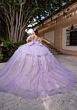 Mori Lee 4080017 Berenice Applique Strap Corset Bodice Quince Gown