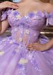 Mori Lee 4080017 Berenice Applique Strap Corset Bodice Quince Gown