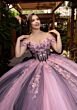 Mori Lee 4080018 Bentley Basque Waist Lace-Up Back Quinceanera Gown
