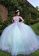 Mori Lee 4080018 Bentley Basque Waist Lace-Up Back Quinceanera Gown