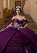 Mori Lee 4080019 Bailey Eggplant Vestido XV