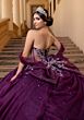 Mori Lee 4080019 Bailey Eggplant Vestido XV