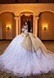 Mori Lee 4080020 Betty Rosette Waist Back Bow Sweet Quinceanera Dress