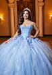 Mori Lee 4080020 Betty Rosette Waist Back Bow Sweet Quinceanera Dress