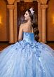 Mori Lee 4080020 Betty Rosette Waist Back Bow Sweet Quinceanera Dress