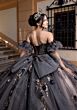 Mori Lee 4080022 Blair Puff Sleeve Ruched Bodice Vestido XV