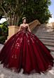 Mori Lee 4080022 Blair Puff Sleeve Ruched Bodice Vestido XV